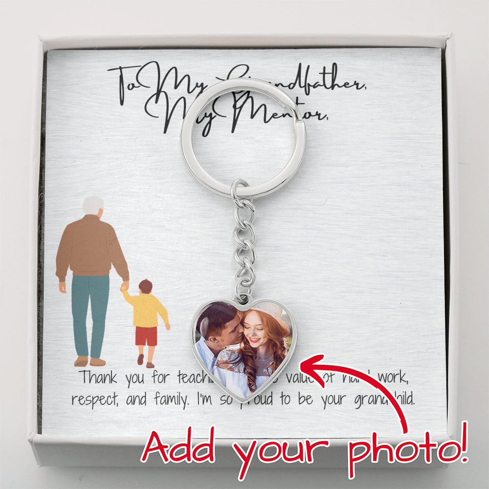 Buyer Upload Graphic Heart Keychain