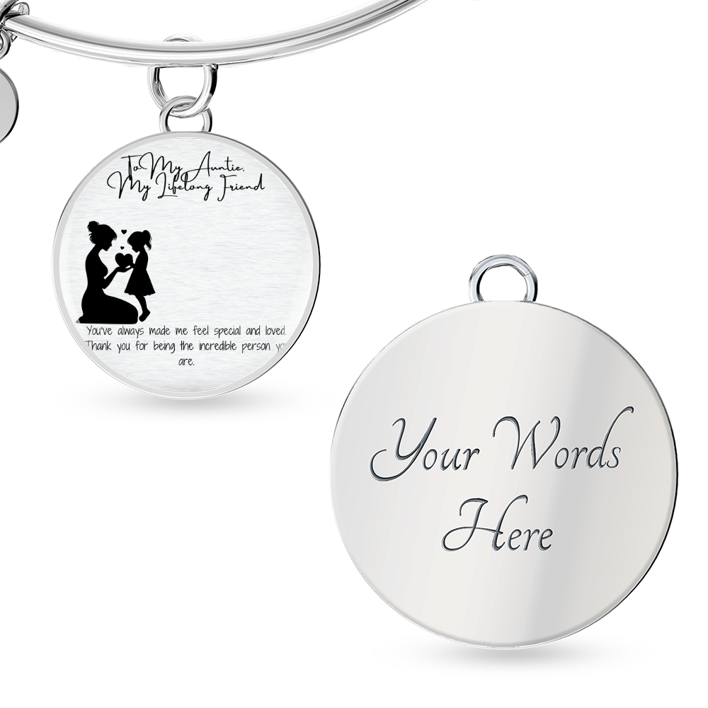 Lifelong Friend Auntie Pic Circle Bangle