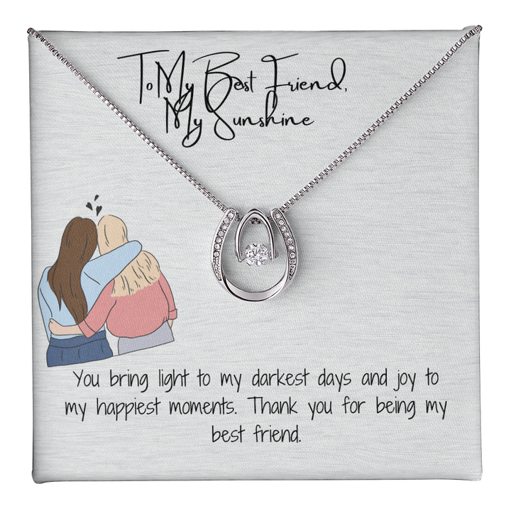 My Sunshine Bestfriend Luck  Necklace