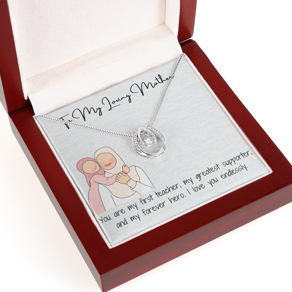 Lucky in Love Necklace  A Heartfelt Gift  To My Lovely Mom