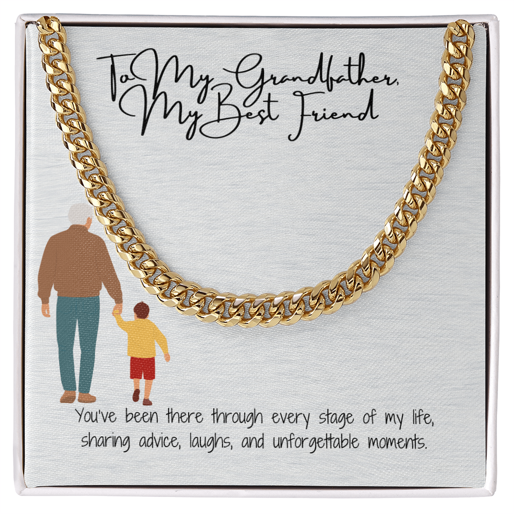 Cuban Link Chain "Strength & Legacy: To My Grandfather"