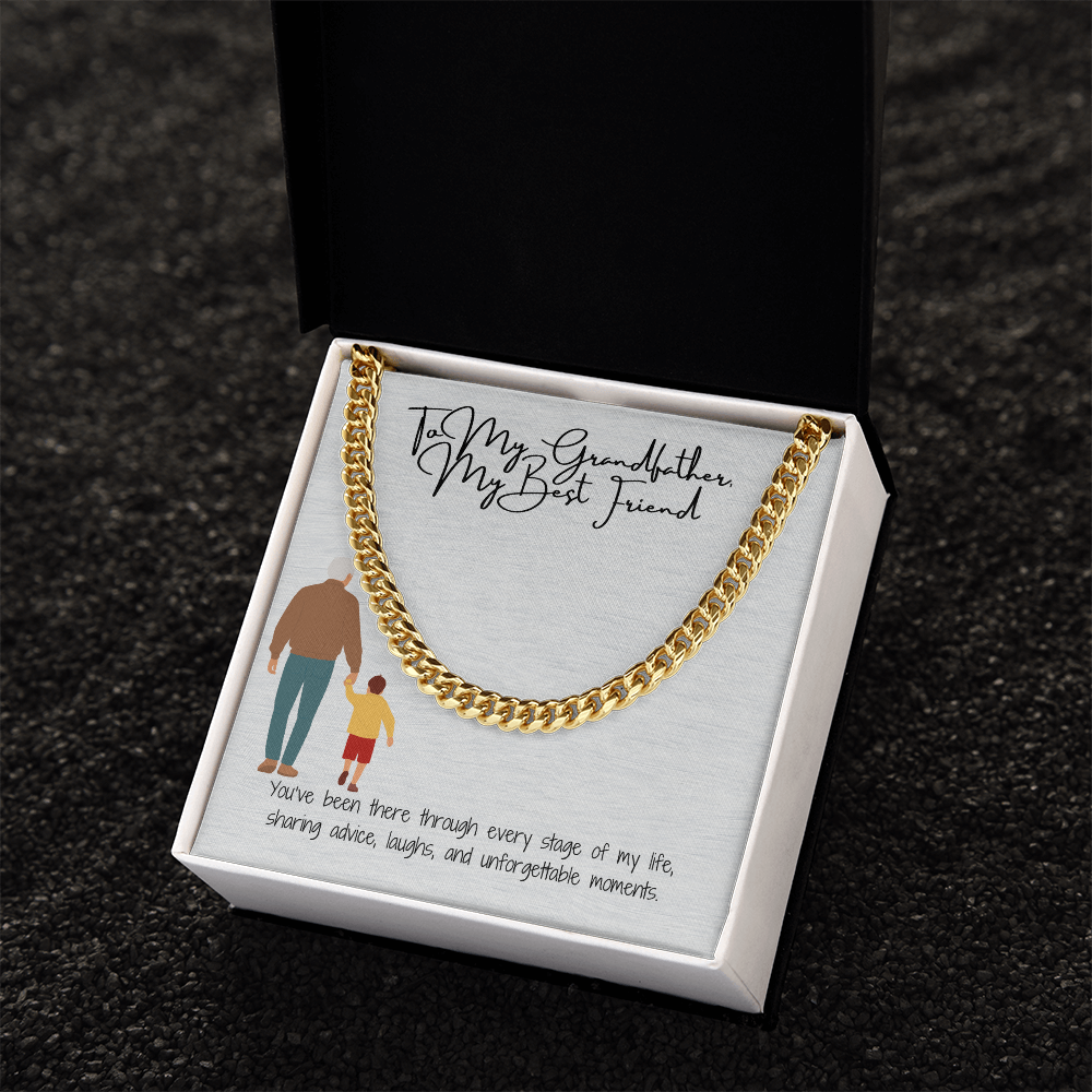 Cuban Link Chain "Strength & Legacy: To My Grandfather"