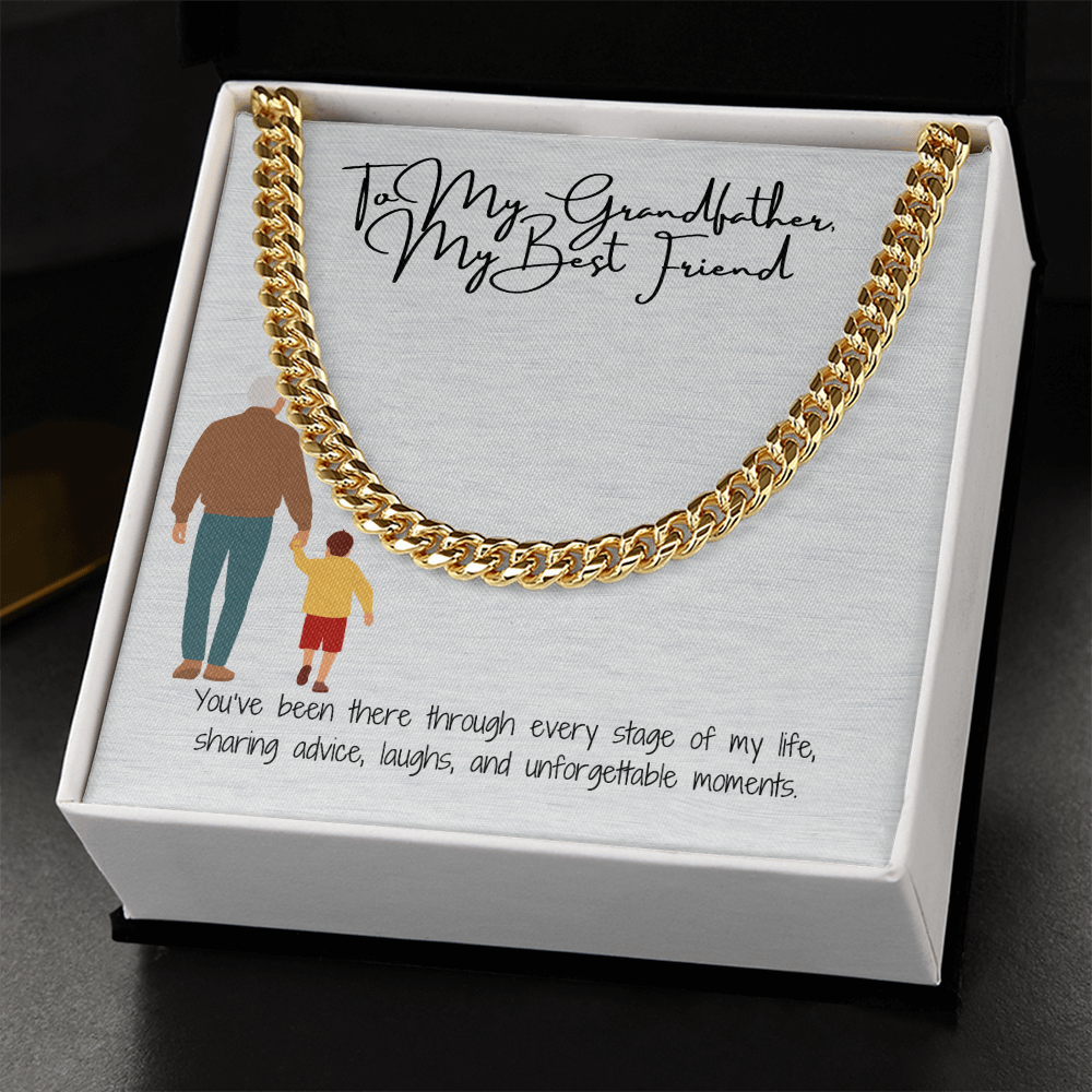 Cuban Link Chain "Strength & Legacy: To My Grandfather"