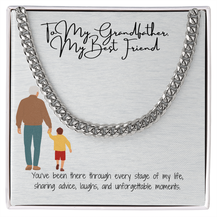Cuban Link Chain "Strength & Legacy: To My Grandfather"