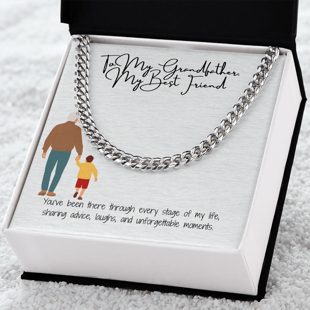 Cuban Link Chain "Strength & Legacy: To My Grandfather"