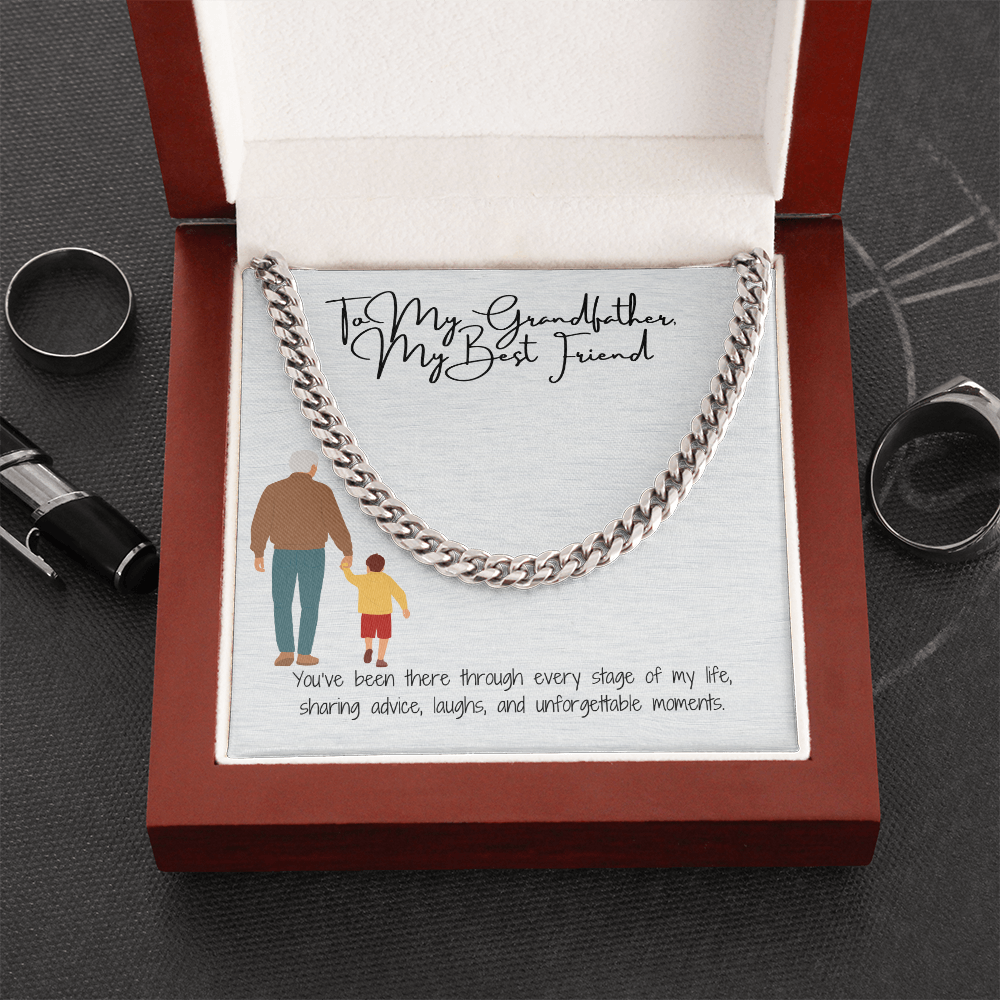 Cuban Link Chain "Strength & Legacy: To My Grandfather"