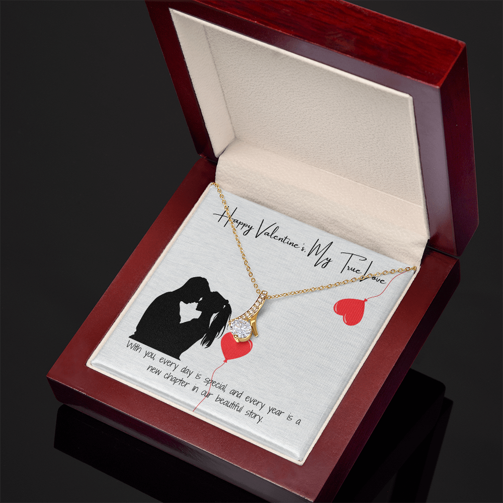 To My Love on Valentine's Day  Elegant Pendant Gift