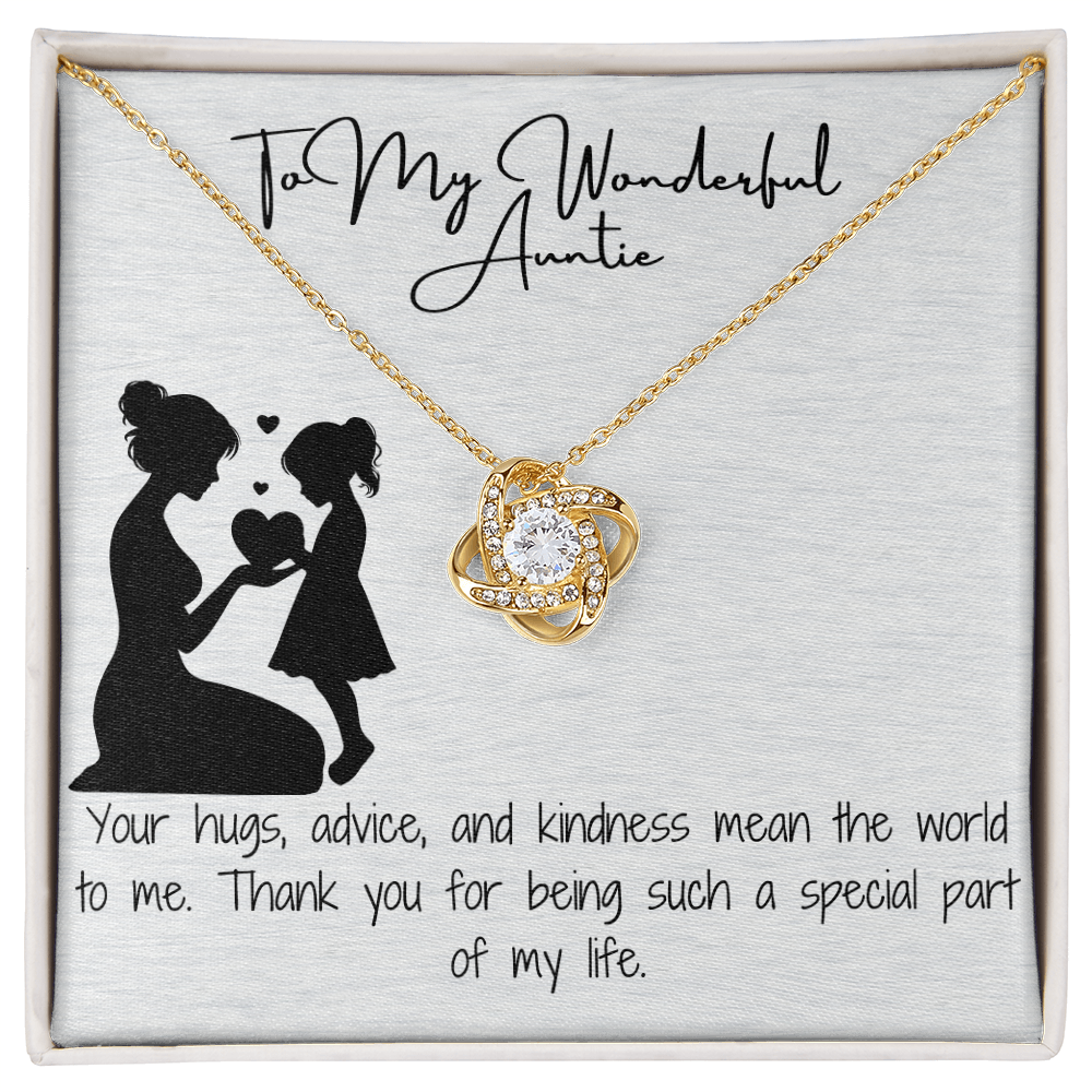 Wonderful Auntie Love Knot Necklace