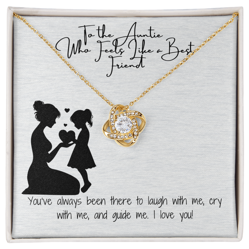 Bestfriend Auntie Love Knot Necklace