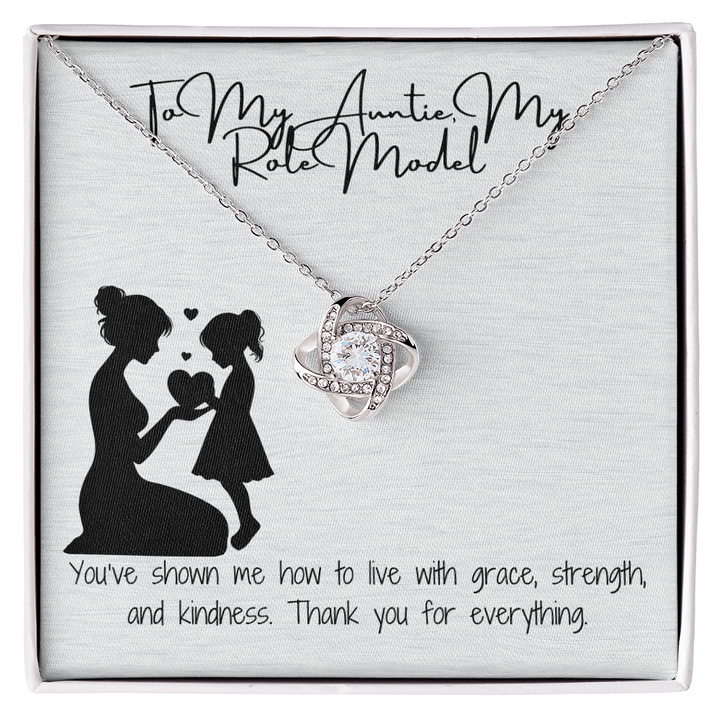 Role Model Auntie Love Knot Necklace