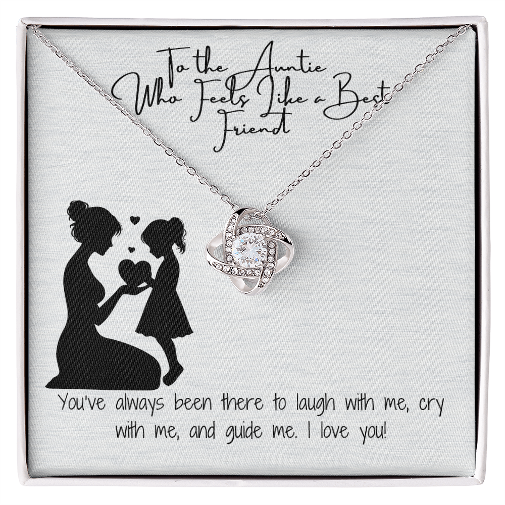 Bestfriend Auntie Love Knot Necklace