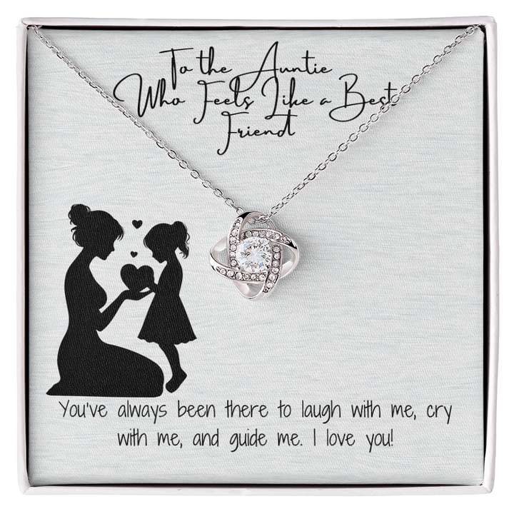 Bestfriend Auntie Love Knot Necklace