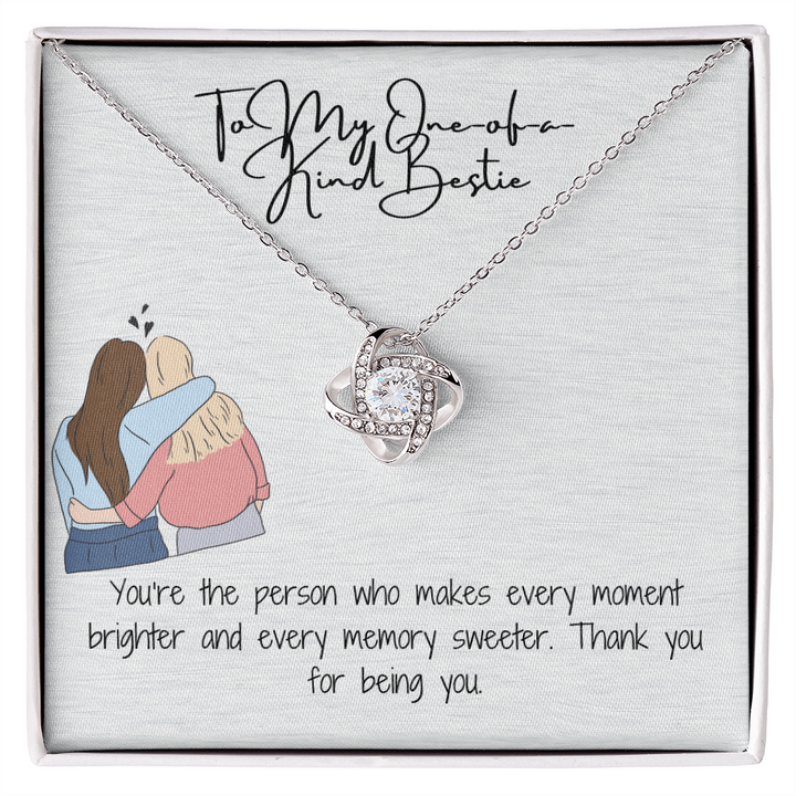 Love Knot Necklace Two Souls, One Heart, Forever Bound