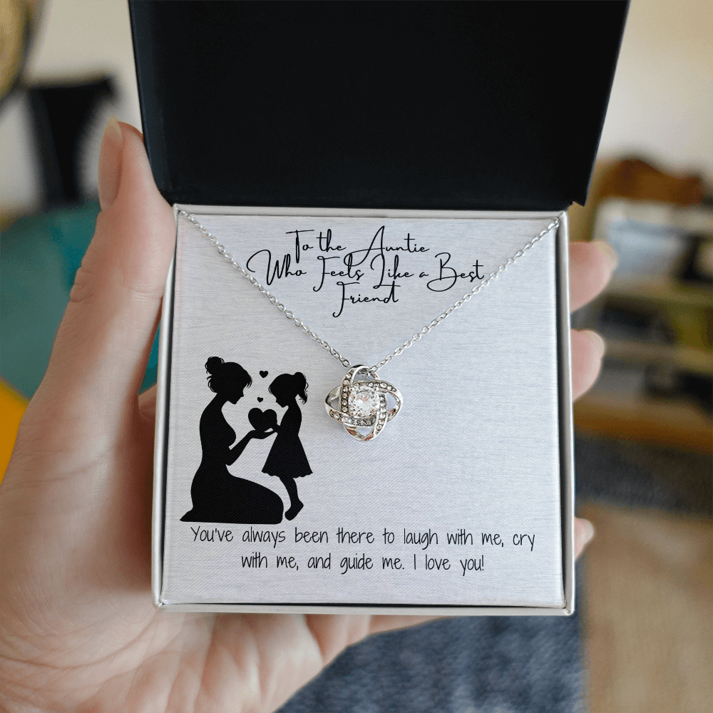 Bestfriend Auntie Love Knot Necklace