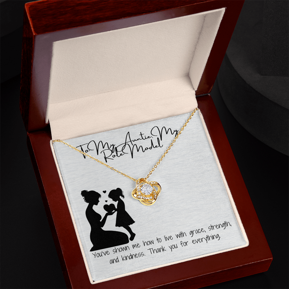 Role Model Auntie Love Knot Necklace