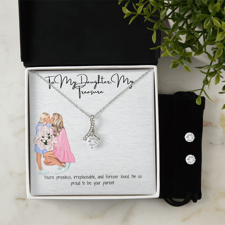 Radiant Grace  Alluring Beauty Necklace & Earring Set