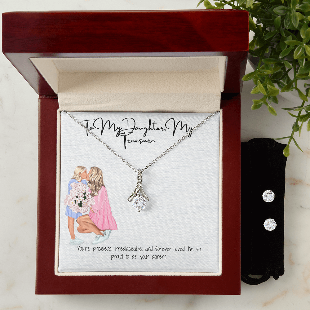 Radiant Grace  Alluring Beauty Necklace & Earring Set