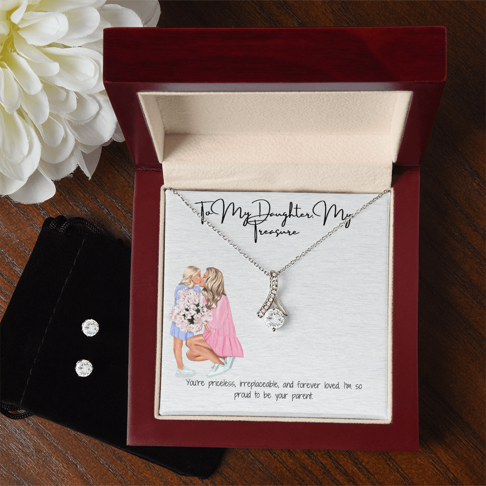 Radiant Grace  Alluring Beauty Necklace & Earring Set