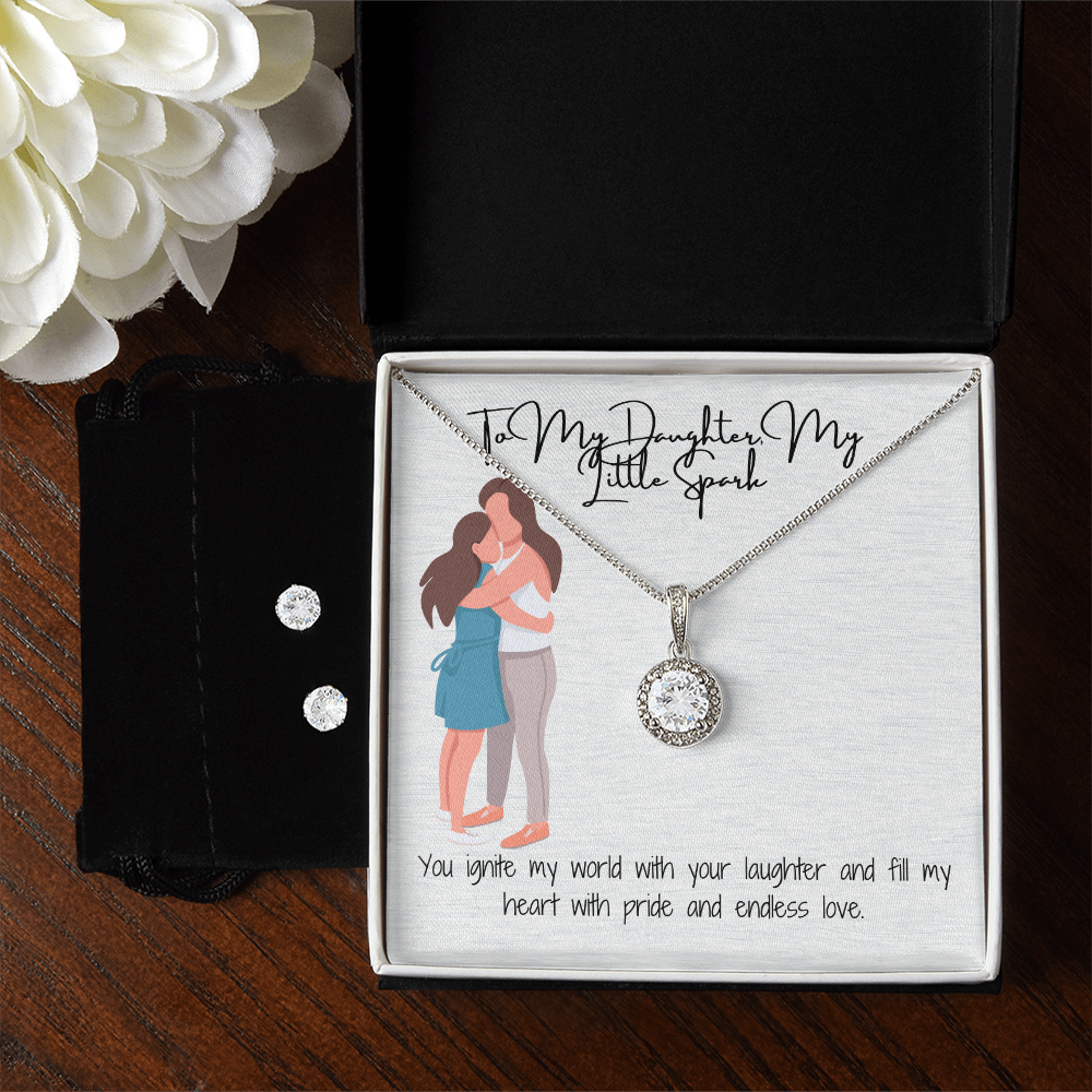 Inspired by Strength  Eternal Hope Necklace & Earring Set