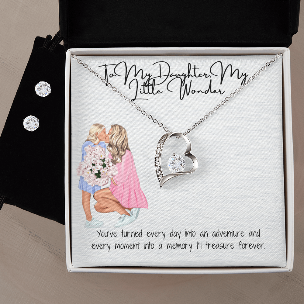 A Dazzling Expression of Love  Forever Love Necklace & Earring Set