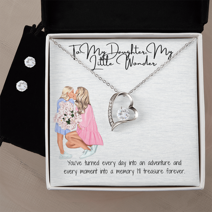 A Dazzling Expression of Love  Forever Love Necklace & Earring Set