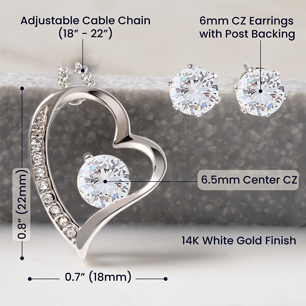 Forever Love Necklace & Earring Set