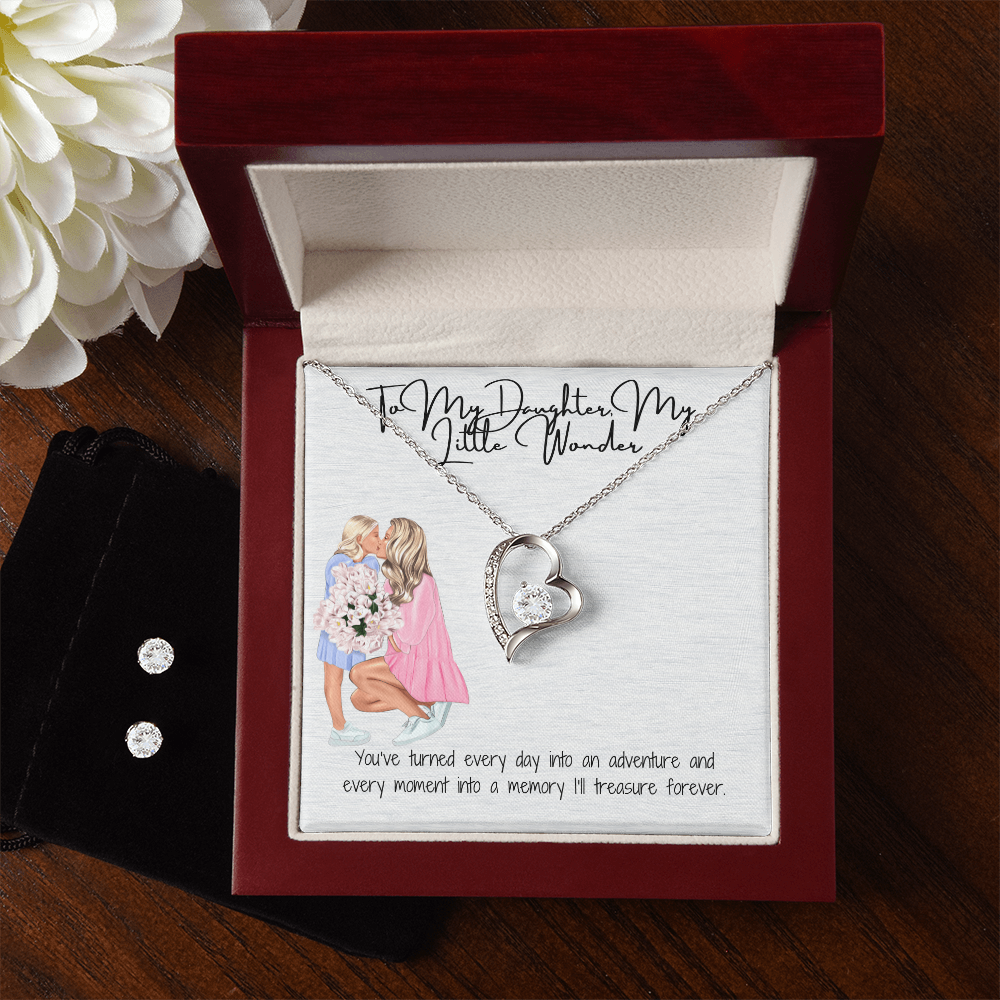 A Dazzling Expression of Love  Forever Love Necklace & Earring Set