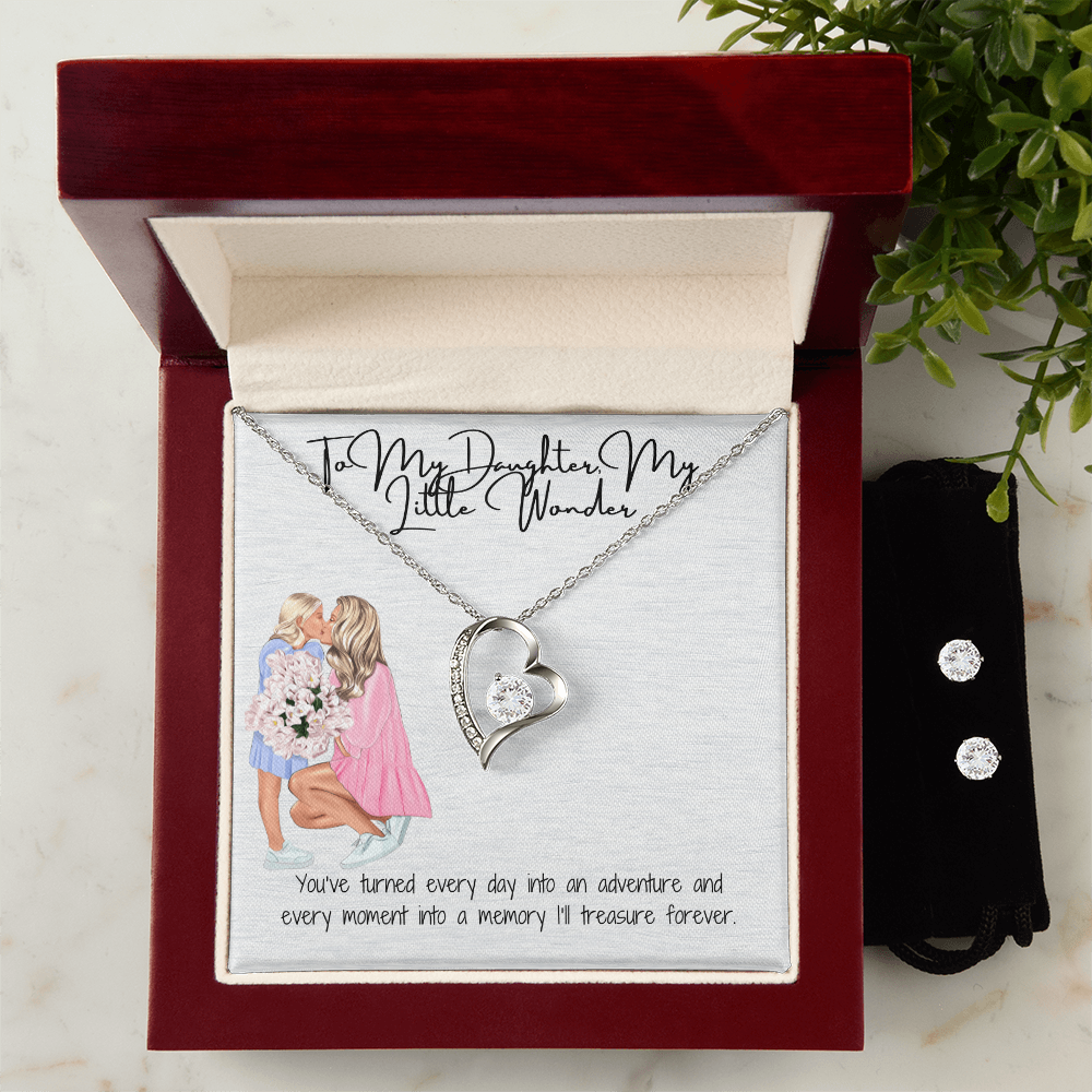 A Dazzling Expression of Love  Forever Love Necklace & Earring Set