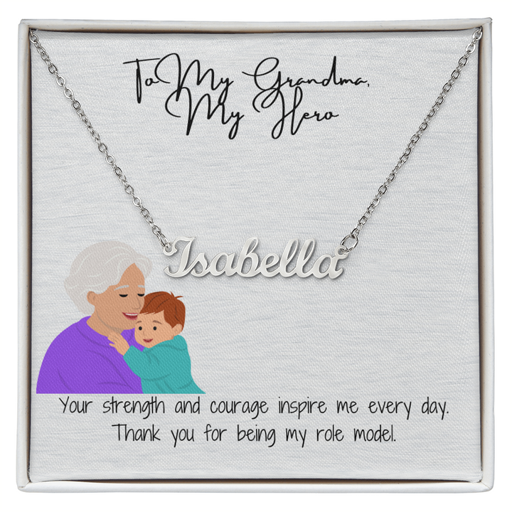 "Timeless Custom Name Necklace" A Personal Touch for Grandma
