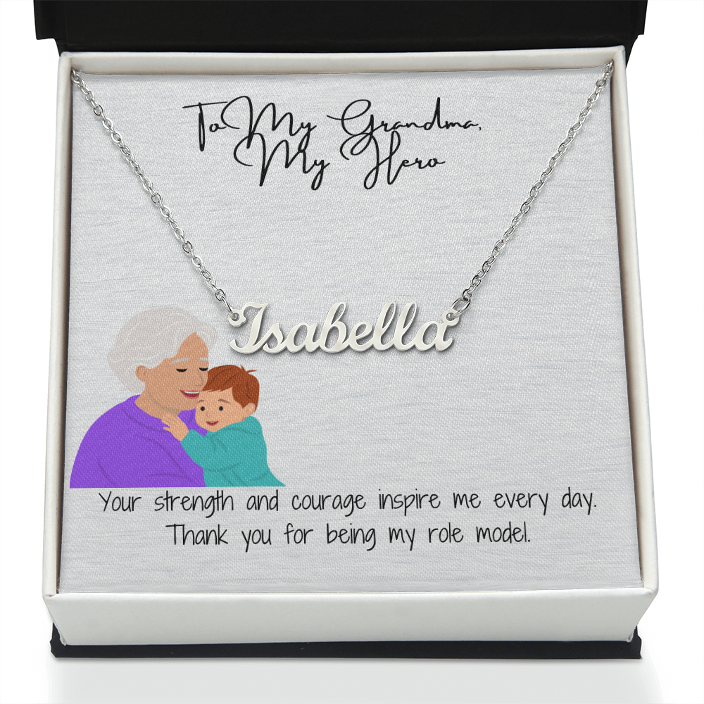 "Timeless Custom Name Necklace" A Personal Touch for Grandma