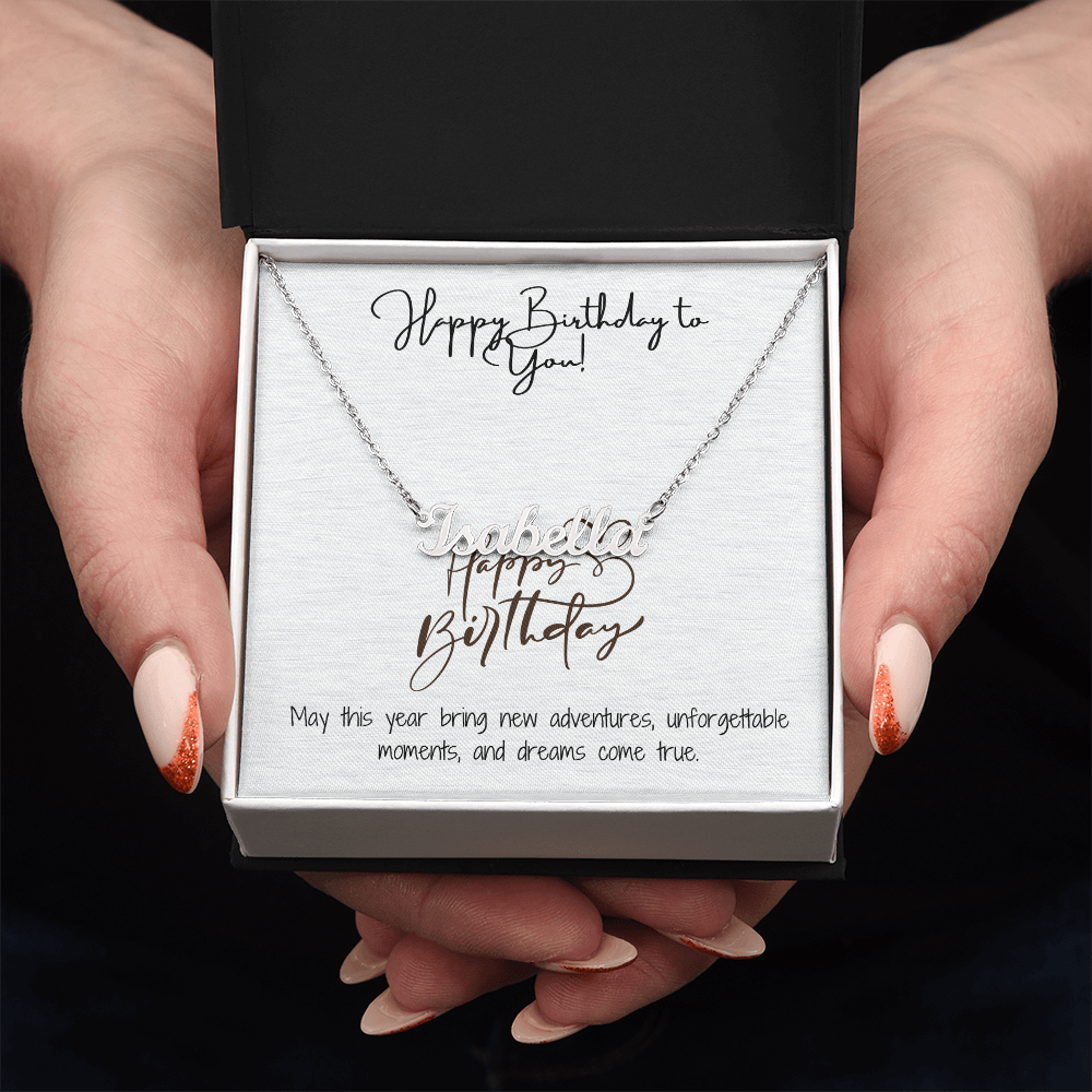Radiant Happy Birthday Pendant