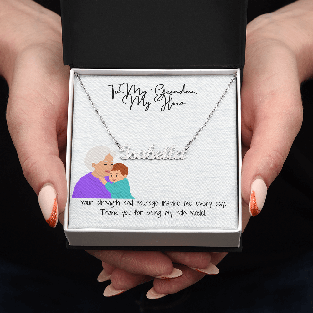 "Timeless Custom Name Necklace" A Personal Touch for Grandma