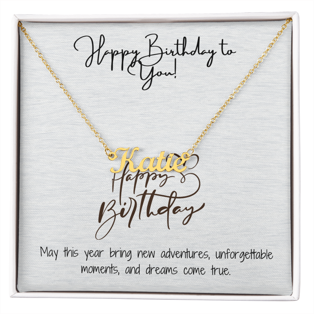 Radiant Happy Birthday Pendant