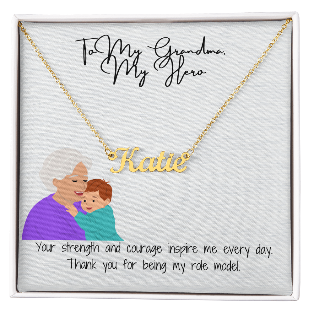 "Timeless Custom Name Necklace" A Personal Touch for Grandma