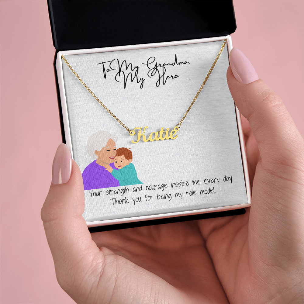 "Timeless Custom Name Necklace" A Personal Touch for Grandma