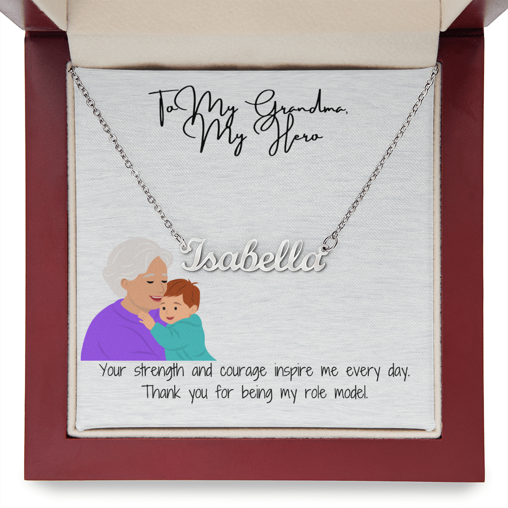 "Timeless Custom Name Necklace" A Personal Touch for Grandma