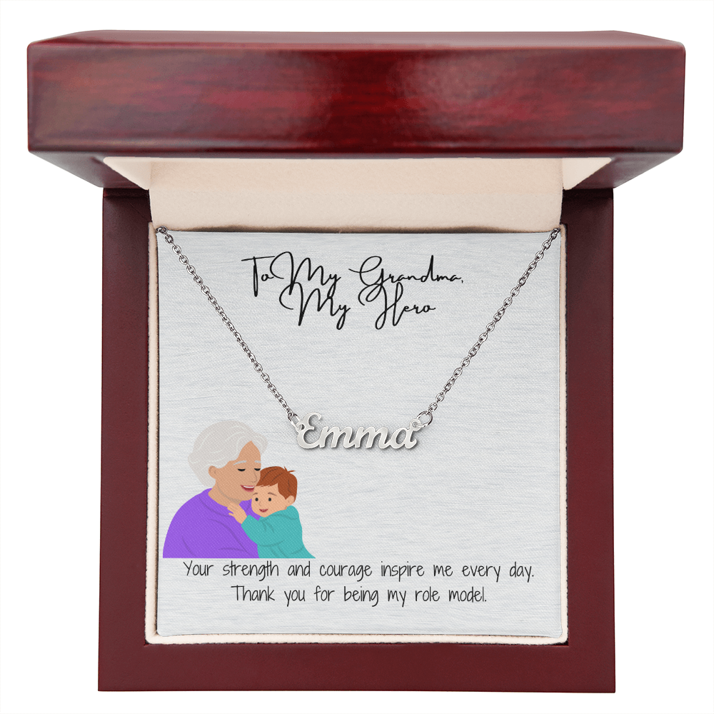"Timeless Custom Name Necklace" A Personal Touch for Grandma