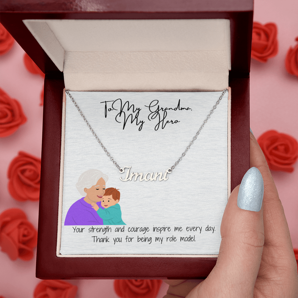 "Timeless Custom Name Necklace" A Personal Touch for Grandma