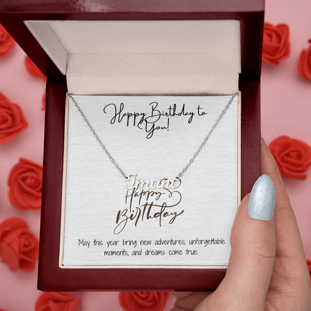 Radiant Happy Birthday Pendant