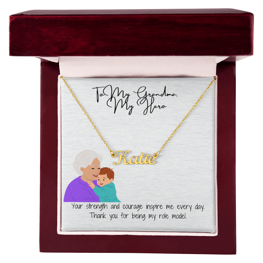 "Timeless Custom Name Necklace" A Personal Touch for Grandma