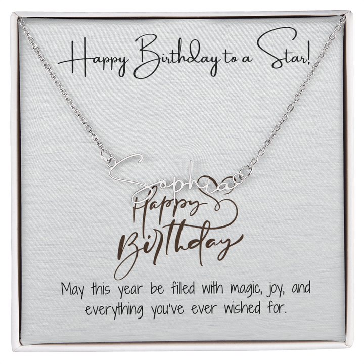 Birthday Star Necklace