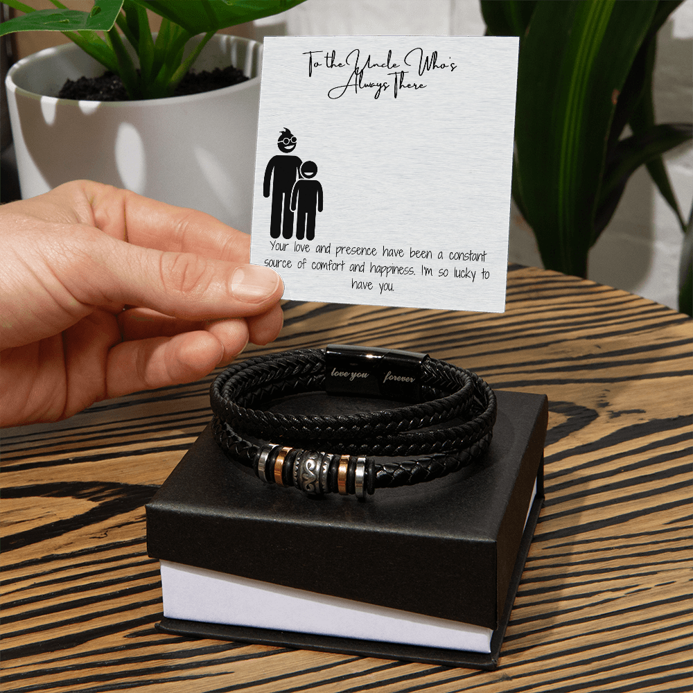 To My Uncle: My Hero, My Friend Bracelet