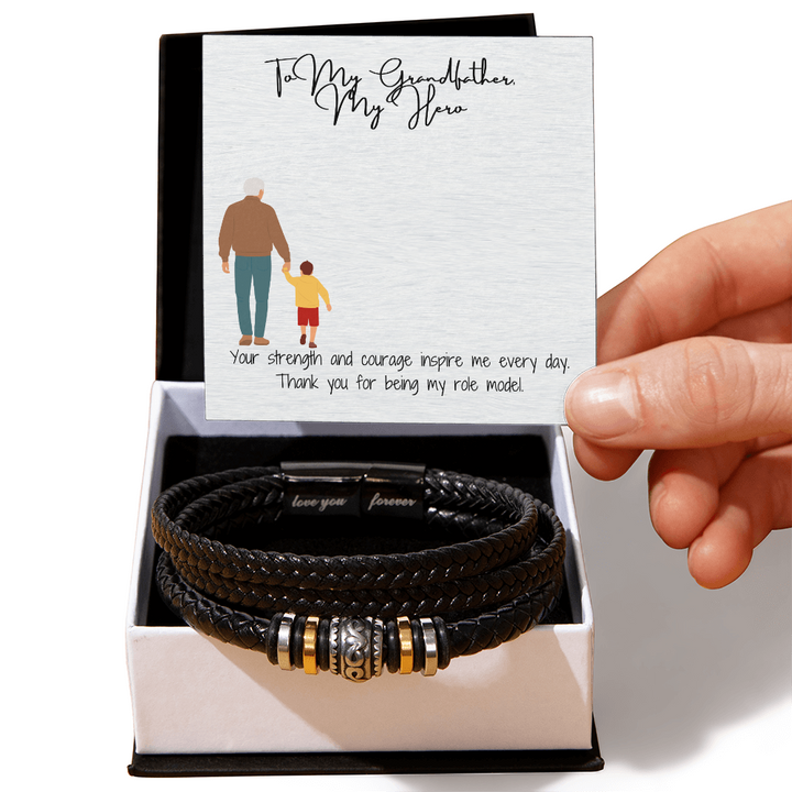 Love You Forever Bracelet  "A Bond That Lasts: To My Grandfather"