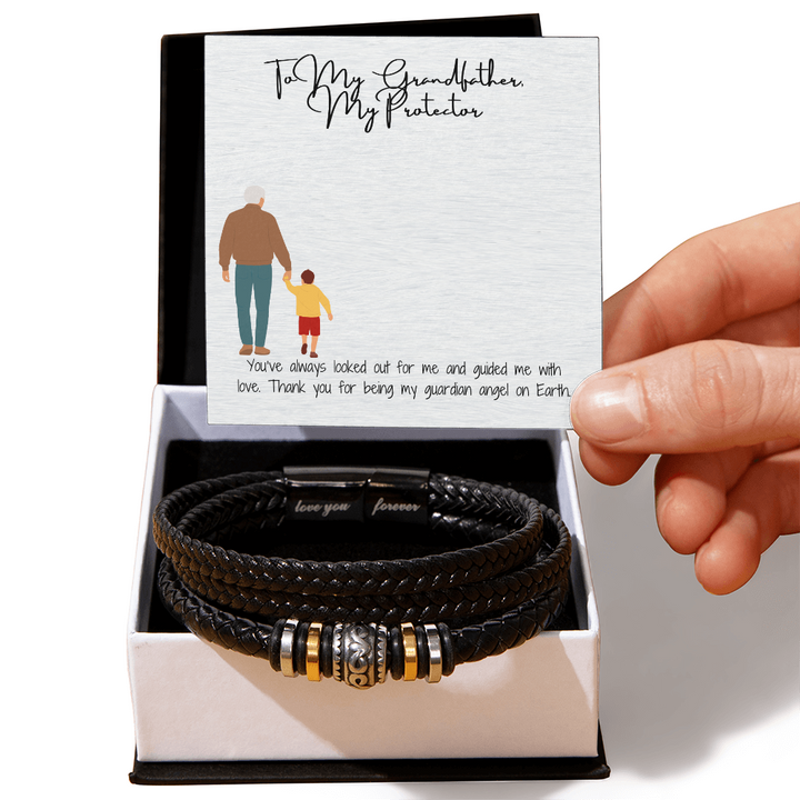 Love You Forever Bracelet  "Forever by My Side: Grandfather's Bracelet"