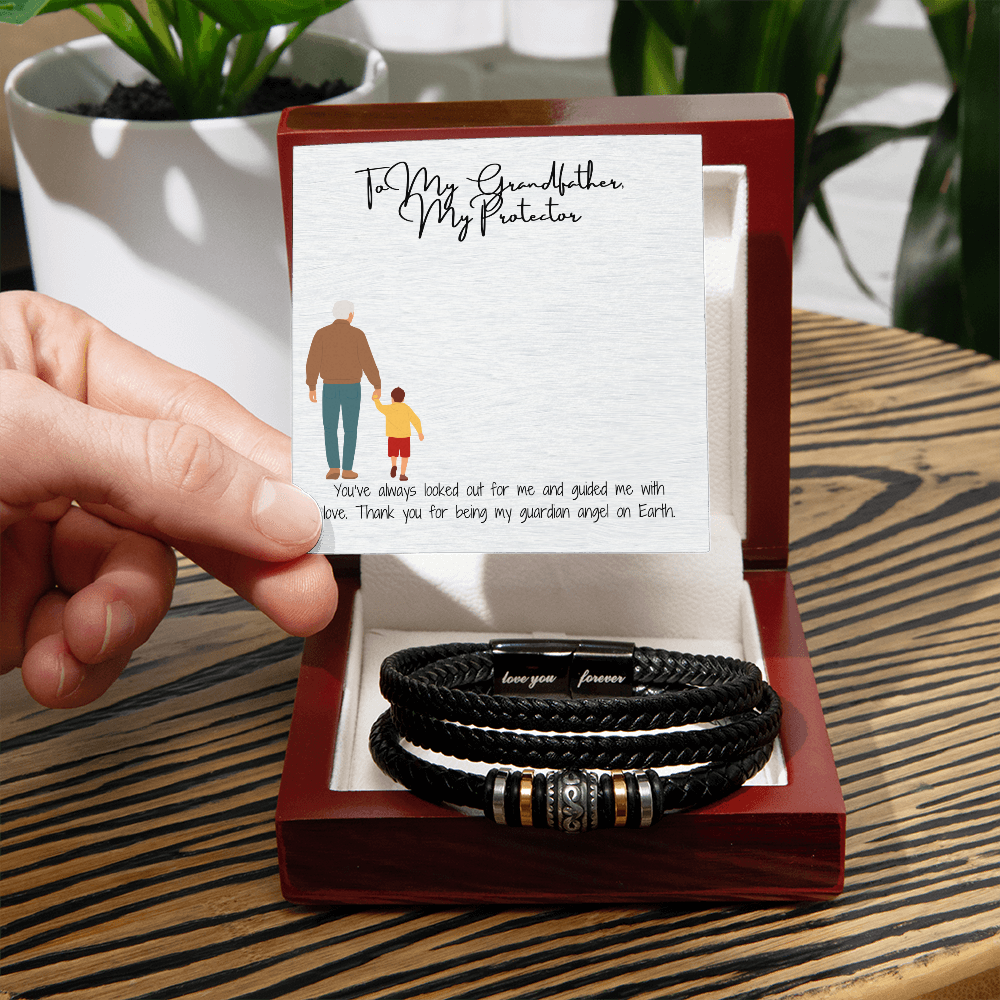 Love You Forever Bracelet  "Forever by My Side: Grandfather's Bracelet"