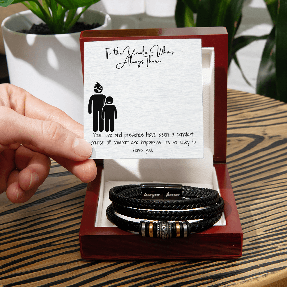 To My Uncle: My Hero, My Friend Bracelet
