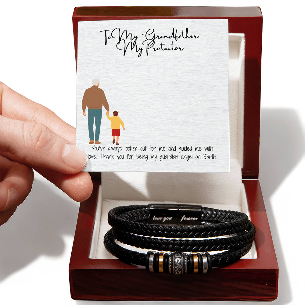 Love You Forever Bracelet  "Forever by My Side: Grandfather's Bracelet"