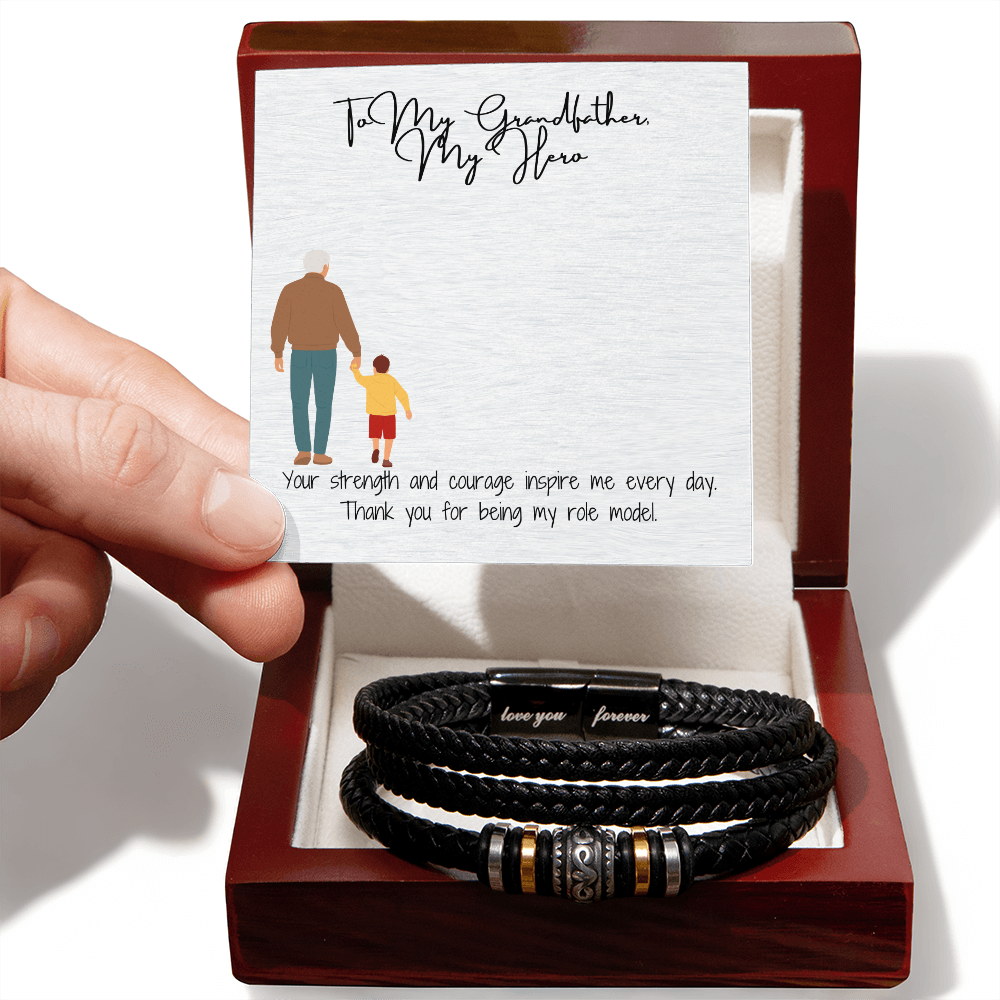 Love You Forever Bracelet  "A Bond That Lasts: To My Grandfather"