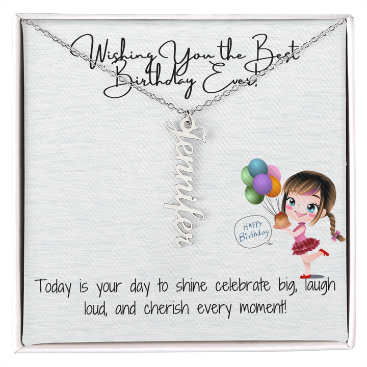 Birthday Wishes Charm Necklace