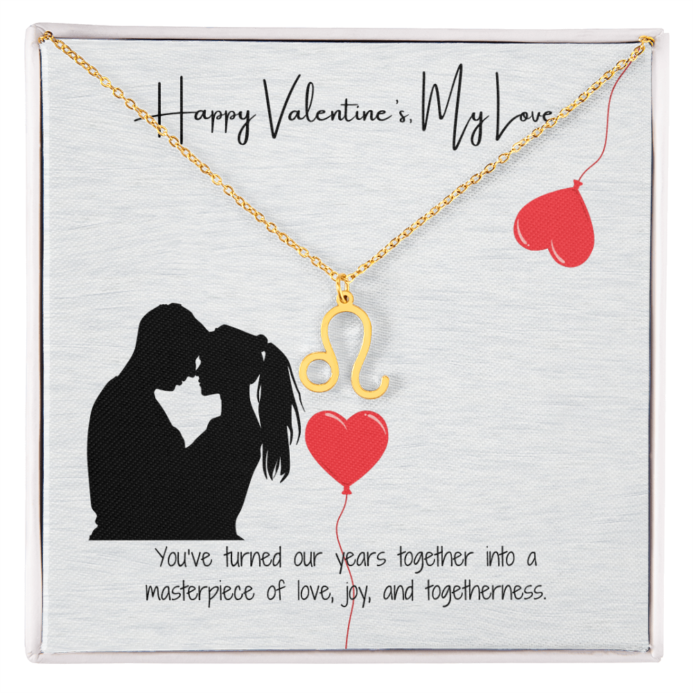 "My Love, Happy Valentine's Day" Elegant Pendant & Gift Card Set